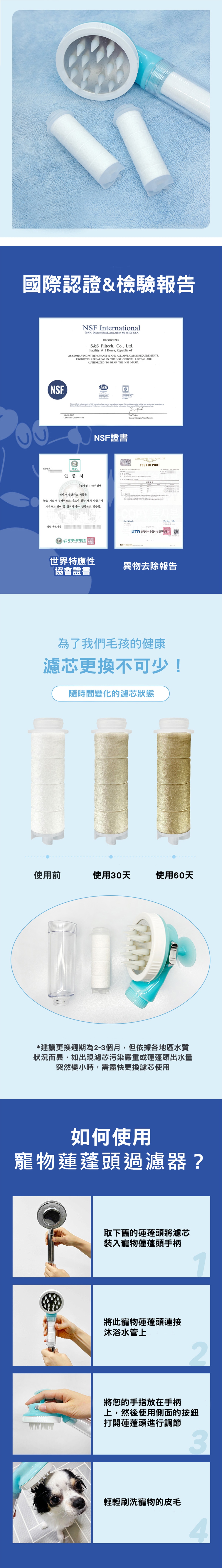 The LOEL TLV-60 Korea Pet Shower Head (1 Shower Head+1 Filter )